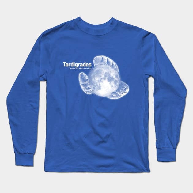 Tardigrades On The Moon! Long Sleeve T-Shirt by kipstewart